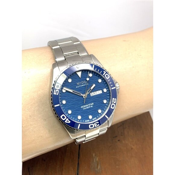 Mido Men's Watch M0424301104100 Ocean Star Swiss Automatic Day Date Steel 42.5mm - Picture 11 of 14